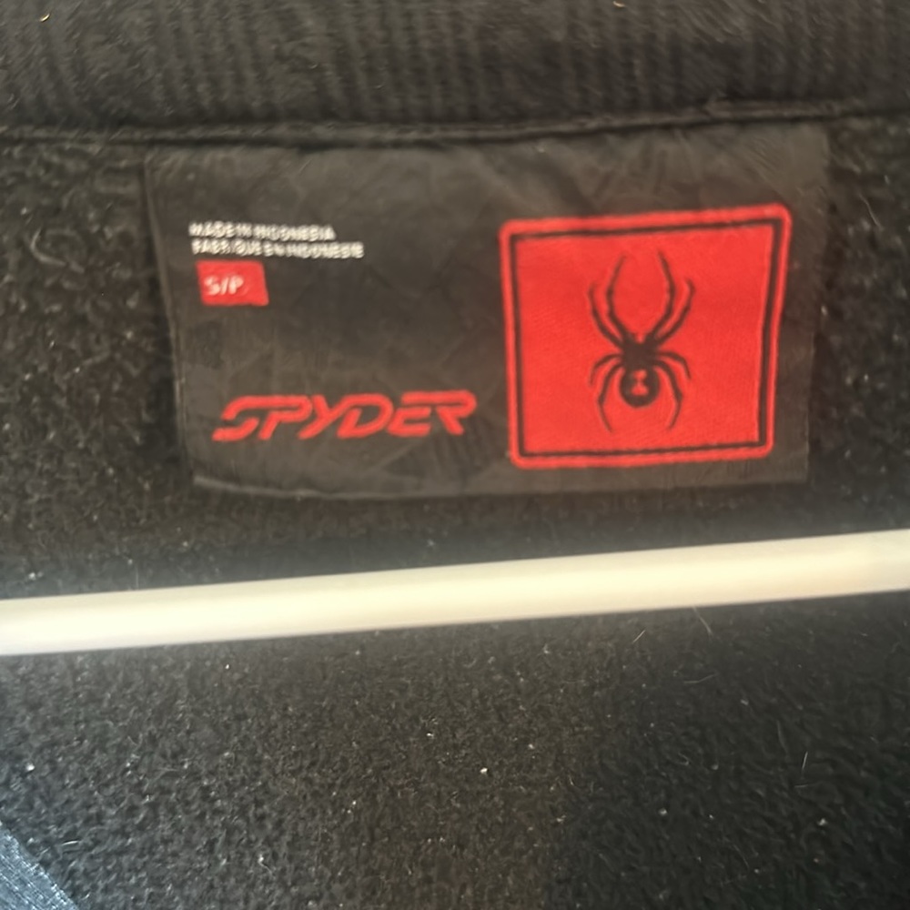 Spyder Heavy Weight Knit Fleece Jacket Men Small - image 3